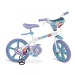 Ficha técnica e caractérísticas do produto Bicicleta Bandeirante 2498 Aro 14 Frozen Disney Branca
