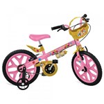 Ficha técnica e caractérísticas do produto Bicicleta Bandeirante ARO 16" Princesas Disney Rosa