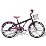 Ficha técnica e caractérísticas do produto Bicicleta Barbie Aro 20 Preta e Rosa - Caloi - Caloi