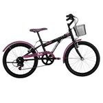 Ficha técnica e caractérísticas do produto Bicicleta Barbie Caloi Aro 20 com 7 Marchas