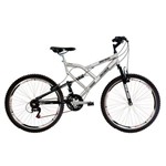 Ficha técnica e caractérísticas do produto Bicicleta Big Rider 24 V Aro 26 Aero Prata 24 Marchas - Mormaii