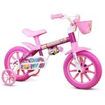 Ficha técnica e caractérísticas do produto Bicicleta Bike Infantil Nathor Aro 12 Menina Flower