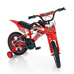 Ficha técnica e caractérísticas do produto Bicicleta Bike Moto Cross Aro 16 Vermelha - Unitoys