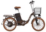 Ficha técnica e caractérísticas do produto Bicicleta Blitz Elétrica Life Aro 20 350w Marrom
