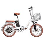 Ficha técnica e caractérísticas do produto Bicicleta Blitz Elétrica Life Aro 20 Lítio 350w - Branco