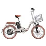 Ficha técnica e caractérísticas do produto Bicicleta Blitz Elétrica Life Aro 20 Lítio 350W - Champagne - 20