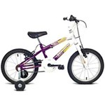 Ficha técnica e caractérísticas do produto Bicicleta Brave Aro 16 Branco/Violeta - Verden