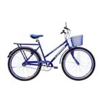 Ficha técnica e caractérísticas do produto Bicicleta Cairu Aro 26 Cesta Feminino Personal Genova - 311010 Azul
