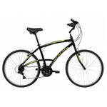 Ficha técnica e caractérísticas do produto Bicicleta Caloi 100 Comfort Masculina Aro 26 Preta 21v A18 - Caloi