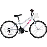 Ficha técnica e caractérísticas do produto Bicicleta Caloi Ceci Aro 24 21 Marchas MTB - Branco