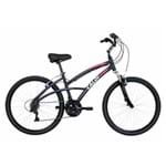 Bicicleta Caloi 500 Comfort Feminina Aro 26 Tamanho P Cinza Fosco 21v A18 - Caloi