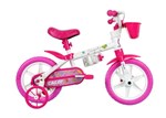 Ficha técnica e caractérísticas do produto Bicicleta Caloi Infantil Cecizinha Aro 12 Rosa e Branca