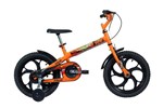 Ficha técnica e caractérísticas do produto Bicicleta Caloi Infantil Power Rex Aro 16 Laranja