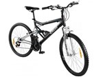 Bicicleta Caloi KS Mountain Bike Aro 26 21 Marchas - Full Suspension Quadro Alumínio Freio V-brake