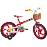 Ficha técnica e caractérísticas do produto Bicicleta Caloi Minnie Aro 16 Vermelha - Vermelho