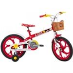 Ficha técnica e caractérísticas do produto Bicicleta Caloi Minnie Aro 16 Vermelha