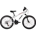 Ficha técnica e caractérísticas do produto Bicicleta Caloi Mountain Wild Aro 24 21 Marchas MTB - Branco