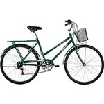 Ficha técnica e caractérísticas do produto Bicicleta Caloi Poti Aro 26 7 Marchas Verde