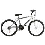 Ficha técnica e caractérísticas do produto Bicicleta Cinza Fosca e Branca Aro 24 18 Marchas Pro Tork Ultra - Ultra Bikes