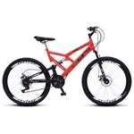 Ficha técnica e caractérísticas do produto Bicicleta Colli Aro 26 Dupla Suspensão Freios Á Disco - 220 - Laranja