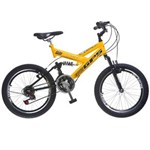 Ficha técnica e caractérísticas do produto Bicicleta Colli Bike Aro 20 GPS com 21 Marchas - Amarelo/preto