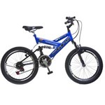 Ficha técnica e caractérísticas do produto Bicicleta Colli Bike Aro 20 GPS com 21 Marchas - Azul/preto