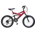 Ficha técnica e caractérísticas do produto Bicicleta Colli Bike Aro 20 GPS com 21 Marchas - Vermelho/preto