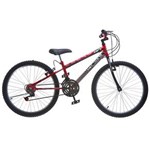 Ficha técnica e caractérísticas do produto Bicicleta Colli Bike Aro 24 CBX 750 com 21 Marchas - Vermelho/preto