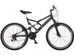 Bicicleta Colli Bike GPS Aro 26 21 Marchas - Dupla Suspensão Quadro de Aço Freio V-Brake