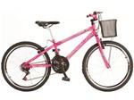 Bicicleta Colli Bike Juvenil Allegra City Aro 24 - 21 Marchas Quadro de Aço Freio V-brake
