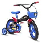 Ficha técnica e caractérísticas do produto Bicicleta Colli Boy Moto 51, Aro 12, com Rodas de Apoio, Cestinha e com Freio V-Brake - Preto