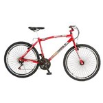 Ficha técnica e caractérísticas do produto Bicicleta Colli CB500 Aro 26 21 Marchas 72 Raias Freios V-Brake Quadro Aço Carbono - Vermelho