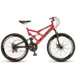 Ficha técnica e caractérísticas do produto Bicicleta Colli Dupla Suspensão Aro 26 Fulls Gps, Freio a Disco, Masculino - 220 - Vermelho
