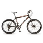 Ficha técnica e caractérísticas do produto Bicicleta Colli Force One Mtb. A26 Masculino Freios Á Disco 21M. Shimano - Preto/ Laranja.