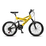 Ficha técnica e caractérísticas do produto Bicicleta Colli Fulls GPS Aro 20 Dupla Suspensão 21 Marchas