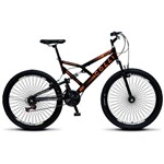 Ficha técnica e caractérísticas do produto Bicicleta Colli Fulls Gps Dup. Suspensão Aro 26 Aero 72 Raios 21 Marchas - 156.11D