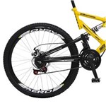 Ficha técnica e caractérísticas do produto Bicicleta Colli Fulls GPS Freios a Disco Aro 26 Dupla Susp. 36 Raios 21 Marchas - 220.01D - AMARELO
