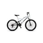 Ficha técnica e caractérísticas do produto Bicicleta Colli Gps Full Suspension Aro 26 Branco