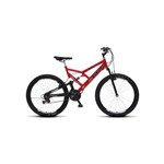 Ficha técnica e caractérísticas do produto Bicicleta Colli Gps Full Suspension Aro 26 Vermelho