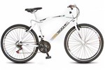 Ficha técnica e caractérísticas do produto Bicicleta Colli MTB CB500 Branco Aro 26 36 Raias Freios V-Brake