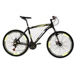 Ficha técnica e caractérísticas do produto Bicicleta Colli Suspensão Dianteira Aro 26 Mtb 21 Marchas Preta e Verde