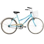 Ficha técnica e caractérísticas do produto Bicicleta Confort Classic Plus Estilo Retrô Aro 26 Azul Track Bikes - AZUL CLARO