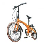 Ficha técnica e caractérísticas do produto Bicicleta Dobrabel Laranja Pliage Twodogs