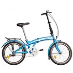 Ficha técnica e caractérísticas do produto Bicicleta Dobrável Aro 20 Blitz City REF013 - Azul/Branco