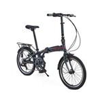 Ficha técnica e caractérísticas do produto Bicicleta Dobrável Aro 20 com 6 Marchas Shimano Quadro de Alumínio Azul - Sampa Pro - Durban (Azul) - Azul Marinho