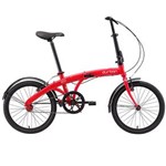 Ficha técnica e caractérísticas do produto Bicicleta Dobrável Aro 20 Durban ECO uma Marcha – Vermelho