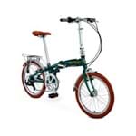 Ficha técnica e caractérísticas do produto Bicicleta Dobrável Aro 20 Durban Sampa Pro 6 Marchas Verde