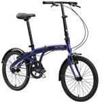 Ficha técnica e caractérísticas do produto Bicicleta Dobrável Aro 20" e 1 Marcha Azul Durban Eco
