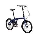 Ficha técnica e caractérísticas do produto Bicicleta Dobrável Aro 20" e 1 Marcha Azul - Durban Eco