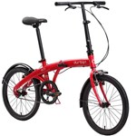 Ficha técnica e caractérísticas do produto Bicicleta Dobrável Aro 20 e 1 Marcha Vermelha - Durban Eco